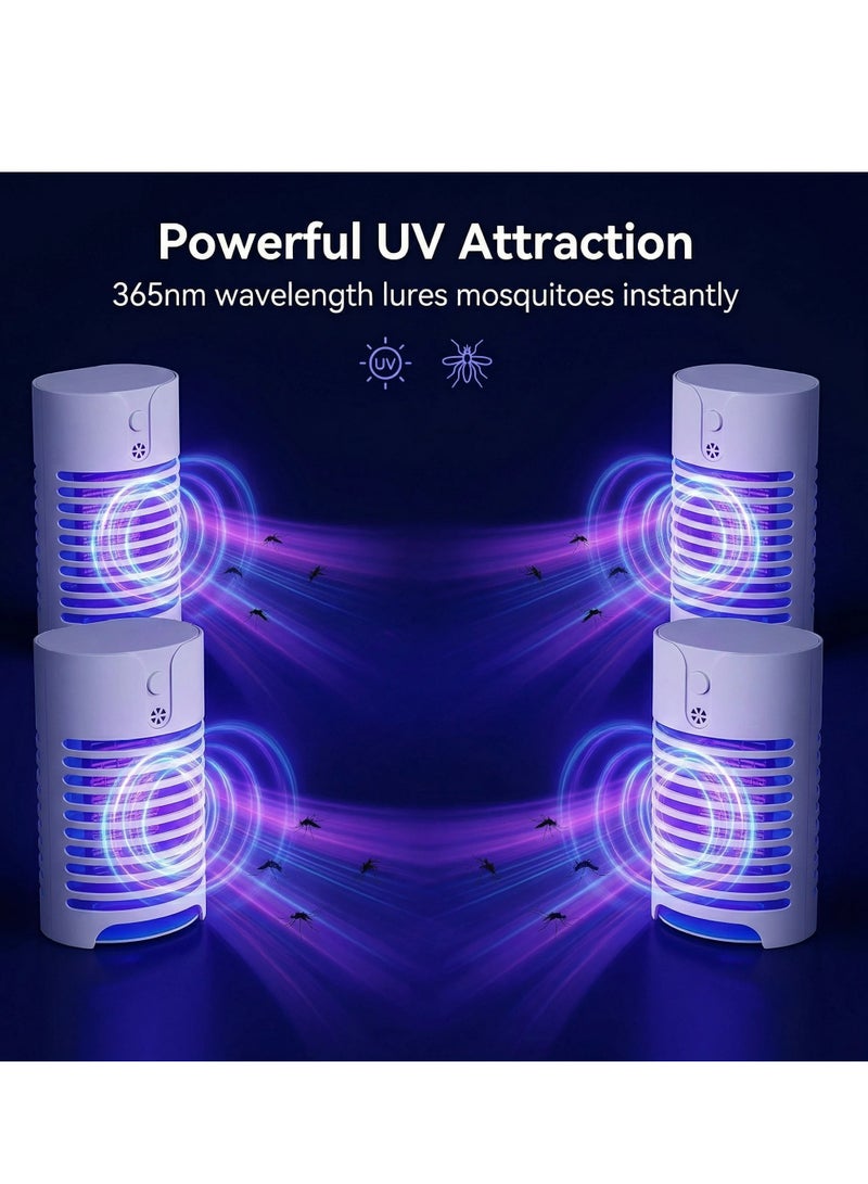 Bluejw Mosquito Killer Electronic Fly Zapper with UV Light Powerful Indoor Electric Mosquito Bug Zapper Insect Trap Lamp Mini Pest Repellent for Mosquito/Flies (4Pack) - Image 3